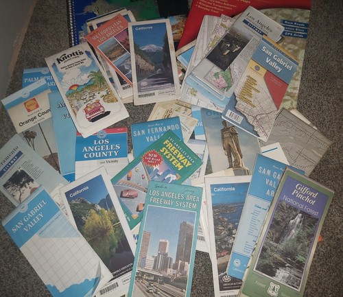 Huge Lot Maps & McNally Road Atlas Washington, California And More.