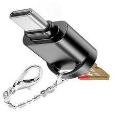 USB C Micro SD Card Reader for Android Phone, Camera, Laptop with Black