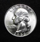 1952-D WASHINGTON QUARTER - SUPERB GEM BU - 90% SILVER -WOW!