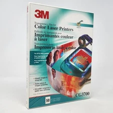 3M CG3700 Transparency Film For Color Laser Printers 50 Count Factory Sealed NEW