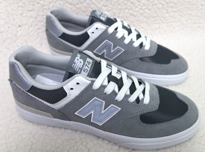 New Balance Numeric 574 Vulc Grey White Sneakers Men's Size 9