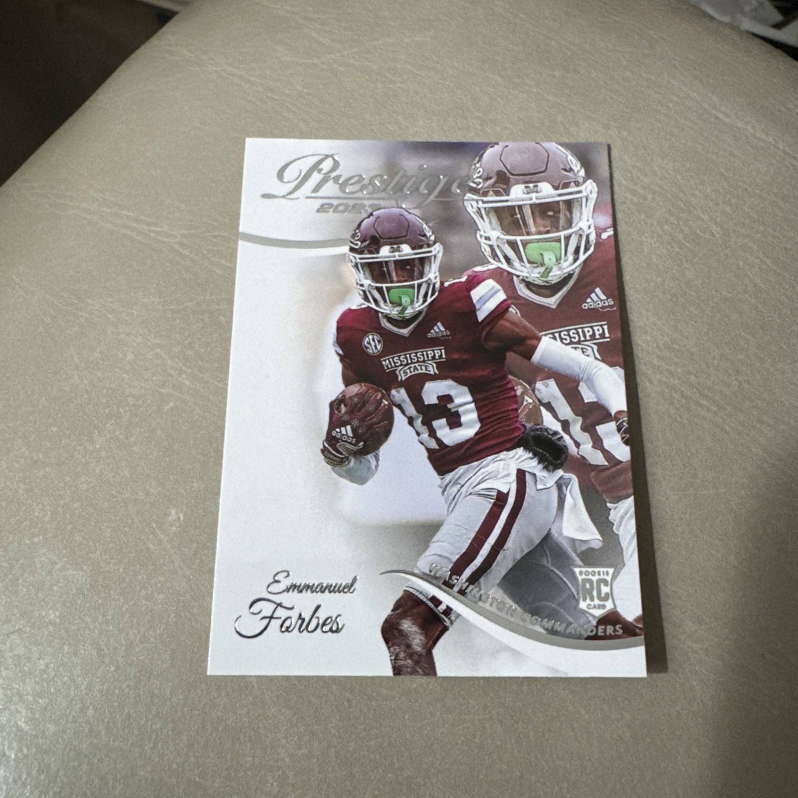 2023 Panini Prestige #335 Emmanuel Forbes , Washington Commanders (RC).