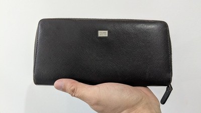 PICARD Men's Leather Long Wallet. Zipper-Closure.