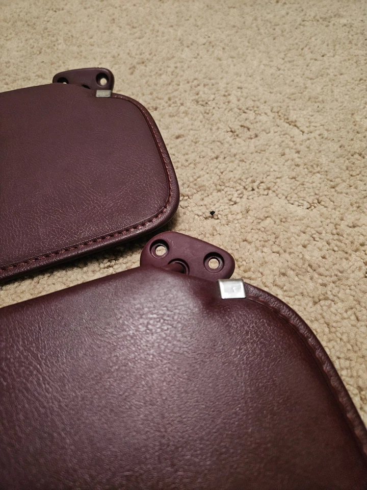 Juego de pares de parasoles para conductor y pasajero Dodge Dakota 87-96 OEM vinilo tostado granate Foto 4 de 4