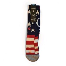 Stance x MLB Kansas City Royals Socks 'Brigade KC 2'  L  Crew  New With Tags