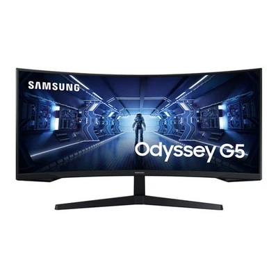 34" Samsung Odyssey G55T LC34G55TWWPXXU Monitor, VA, 3440 x 1440, 165Hz, FreeSyn - Picture 1 of 4