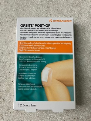 smith&nephew OPSITE POST-OP Duschpflaster 5Stk. 6,5x5cm selbsthaftnd wasserdicht