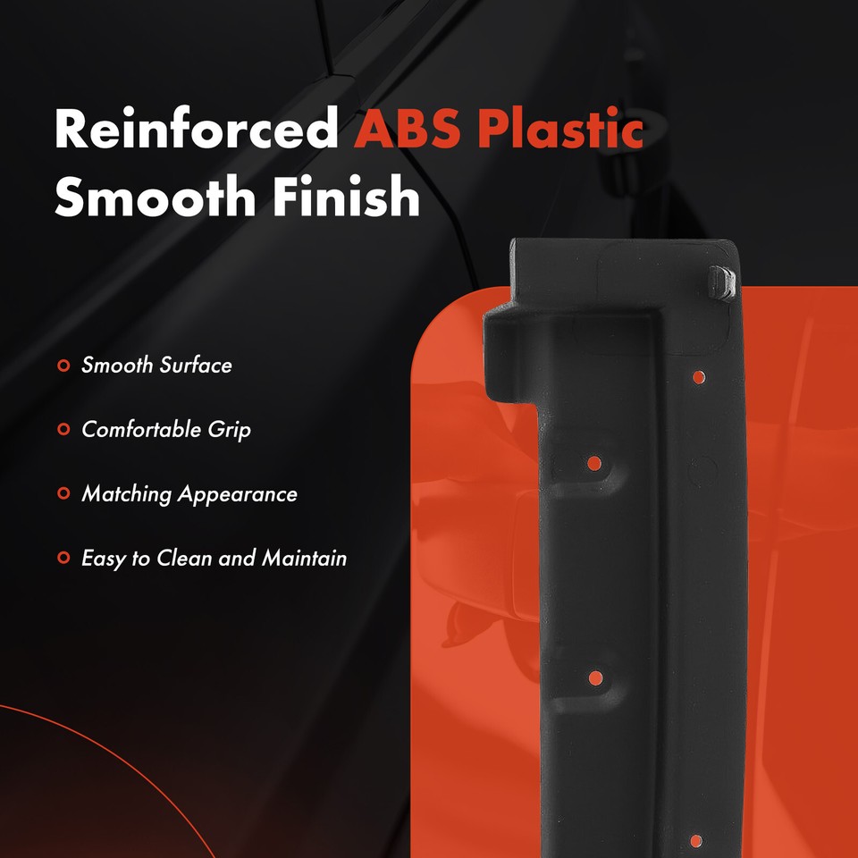 Front Right Passenger Black Door Armrest with Screws for Lincoln Town