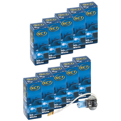 10x Glühbirne H3 White Plasma Xenon 12V für Aprilia RS 125 Kawasaki ZR -7R 9R 7R
