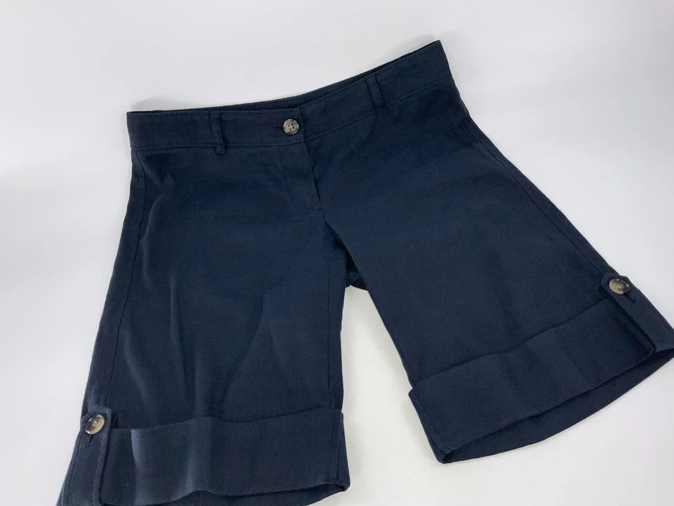 Pantalones Cortos Theory Bermudas Para Hombre Talla 0 Azul Marino Lino Algodón Spandex LNWOT YGI C2-401 Foto 2 de 4