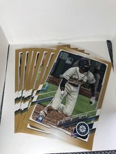2021 Topps Series 1 Mariners 5x7 1986 Jumbo Gold Edition #04/10 TEAM SET