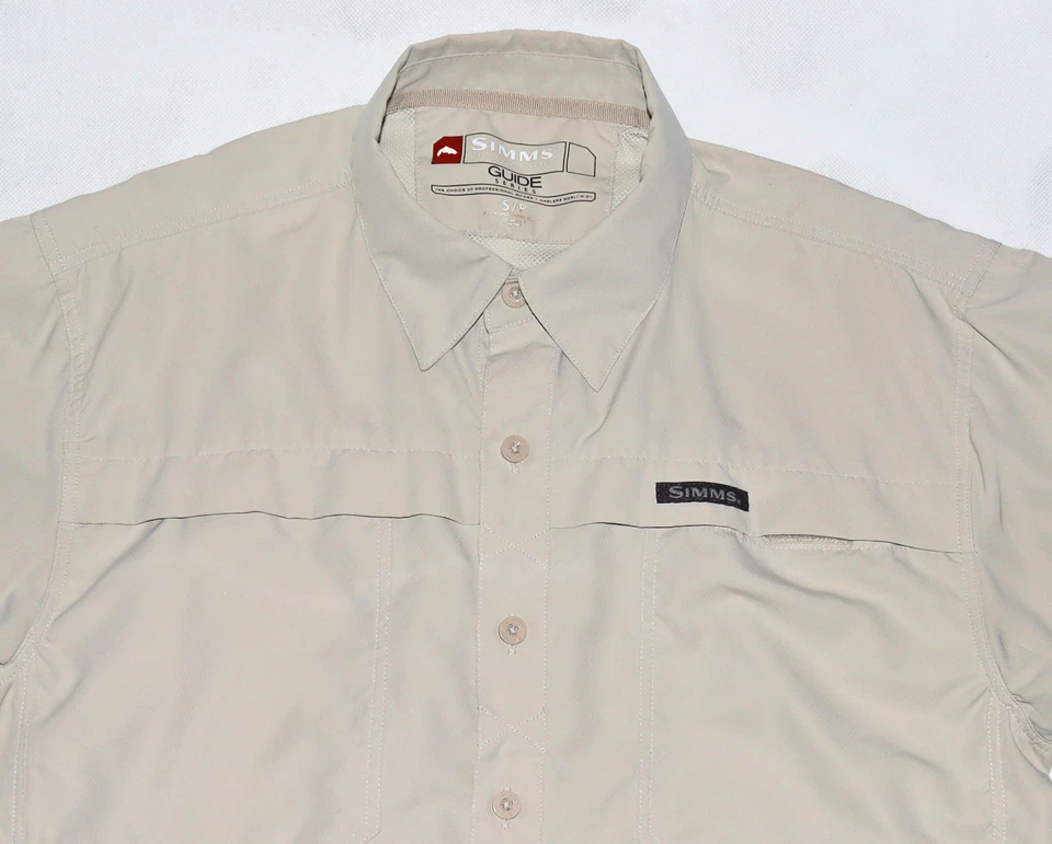 SIMMS Guide Series Men's Short Sleeve Button Front Hiking Fishing Shirt Size S/P - Image 2 of 4