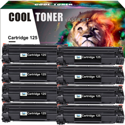 8x CRG125 3484B001AA Toner Cartridge Compatible for Canon 125 imageCLASS MF3010