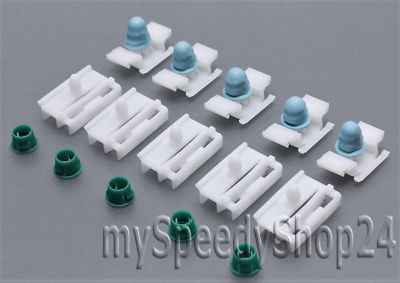 10x Zierlesten Klammer Clips Seitenschweller mit Tülle M-Technic BMW E36 3er