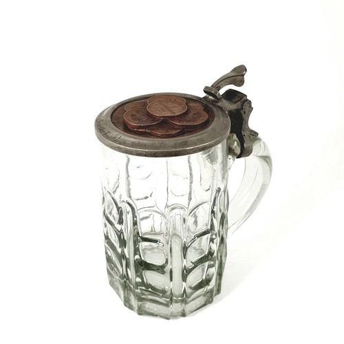 Biedermeier - Bierkrug mit Münzen, 19.Jh. - Picture 2 of 10