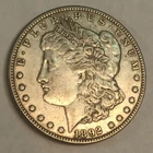 1892 Morgan silver dollar. Choice AU. Nice original, uncleaned. #nnr1