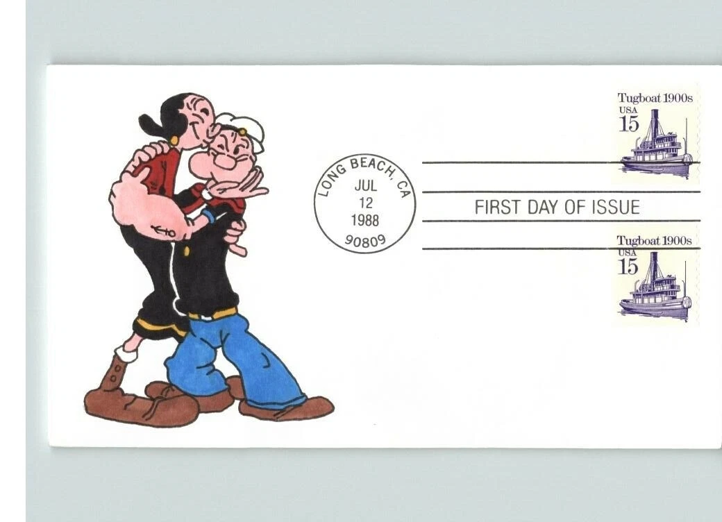 Estampillas de Estados Unidos cómics con bisagras de Menta