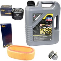 MotoröL Filter Set 5W40 5Liter + ÖLablassschraube FüR Dacia Logan Renault Kangoo