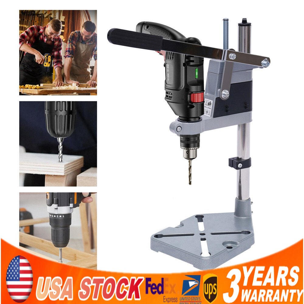 Drill Press Stand Adjustable Workbench Repair Tool for Drilling Bench Mount Dual