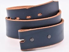 Vintage Belt Size 32 Dark Blue Real Leather