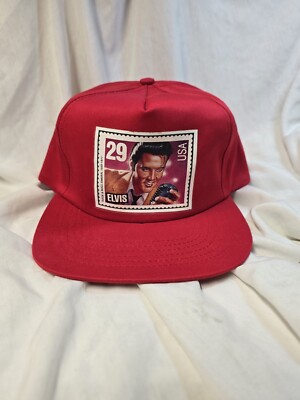 Elvis Presley Stamp Hat Baseball Snapback Cap Men Vintage 90s Music USA ...