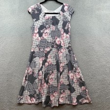 Armand Thiery Women Dress Multicolor Floral Sleeveless Scoop Neck Size XS