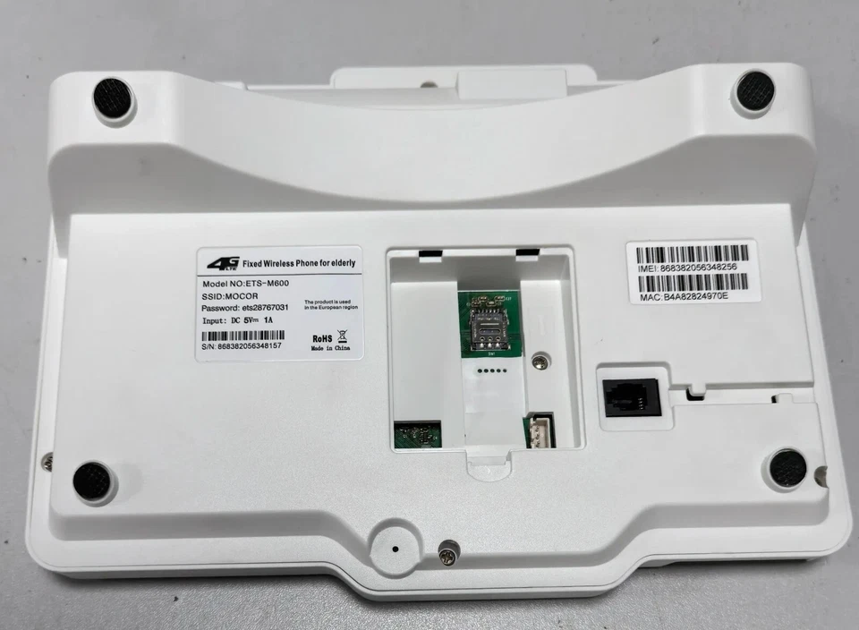 EasyCall® PRO 4G GSM SOS PHONE FOR SENIORS, CARE HOMES, AND ACCESSIBLE LIVING - Image 4 of 4