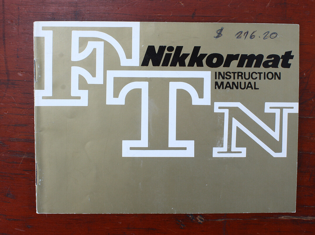 NIKON NIKKORMAT FTN INSTRUCTION BOOK/192345 | eBay