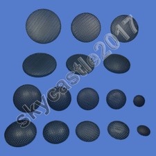 2x 18-80mm Car Tweeter Speaker Cover Decorative Circle Metal Mesh Grille Black