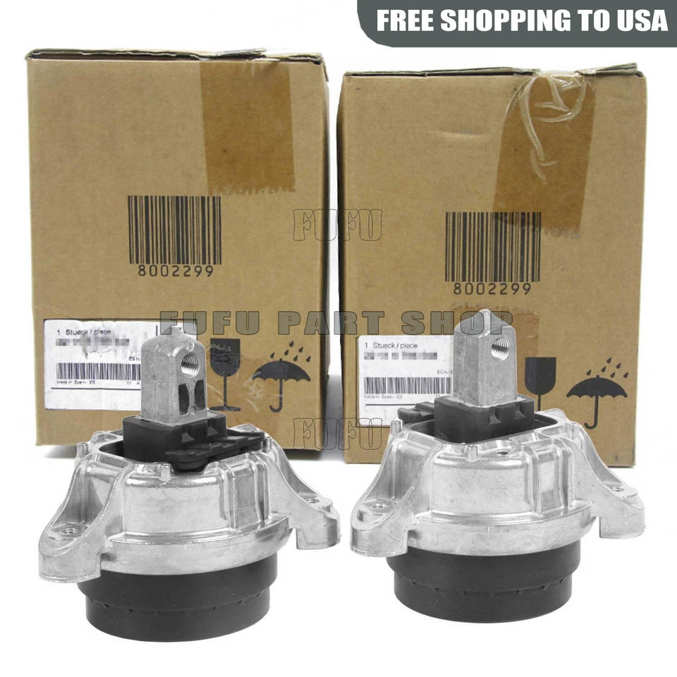 2PCS FRONT L & R MOTOR MOUNT FOR 2010-2012 BMW 740i, 740Li 3.0L GAS - Image 3 of 4