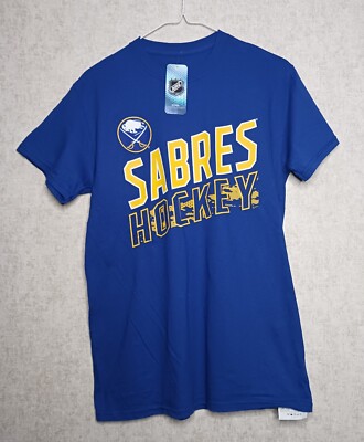Nhl Buffalo Sabres Hockey T Shirt Mens Size Small Blue New With Tags