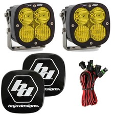 Baja Designs XL80 5000K Amber Driving/Combo LED Light Pods With Rock Guards