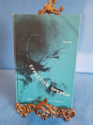 1970 EFFECTIVE SPEECH 5TH EDITION BY OLIVER & CORTRIGHT.HARCOVER.*TB17*