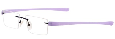 RSINC Rimless Light weight eyeglass  Unisex Light Violet  98135 51-18-138 | A1