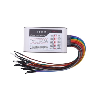 LA1010 USB Logic Analyzer, 16 Channels Digital Logic Analyzer with 100MHz Sam...