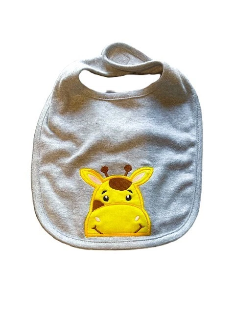 babero bebé conjunto de 3 animales de la selva safari jirafa morsa cocodrilo caimán Foto 3 de 4