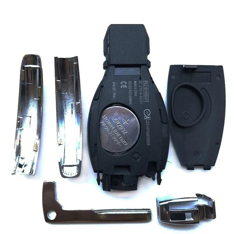 GUSCIO COVER TELECOMANDO CHIAVE COMPATIBILE PER MERCEDES 3TASTI CROMATA classe C - Immagine 4 di 4