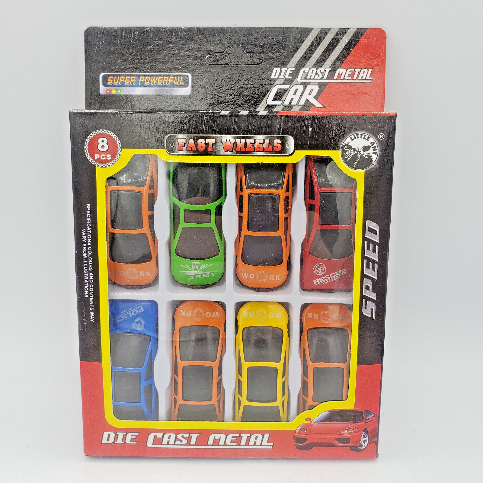8 Pcs Die Cast Racing Toy Cars Vehicle Play Set Kids Boys. Great to add to Sets