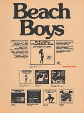 1974 Original The Beach Boys Album Collection Music Industry Promo Print Ad