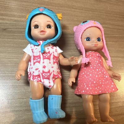 Zapf Creations lot of mini Chou Chou baby dolls owl outfits