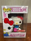 FUNKO POP FLOCKED HELLO KITTY #28 SANRIO TARGET EXCLUSIVE W/ PROTECTOR