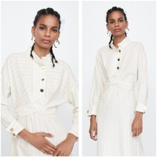 NWT Zara Stripe Dress Zara Maxi Dress Zara Belted Dress Zara Crossover Dress XS