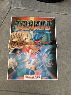 Giant Poster Tiger Road Capcom Original factory Arcade video Game Ishlf