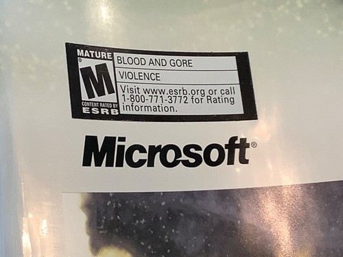 2001 Halo 1 Video Game Very rare First Promo window Poster Xbox New Master Chief - Picture 10 of 16