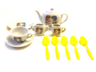 Vintage Sears Child's 28 Piece China Tea Set in Original Box