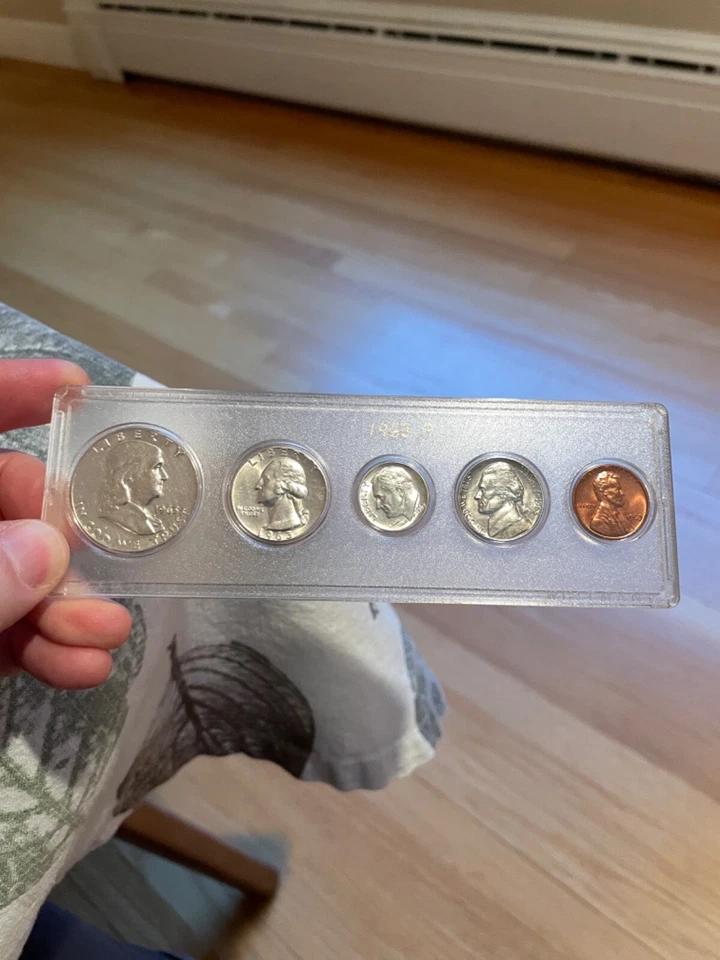 1963 P US Mint Set. In vintage case Whitman Case (#100734) - Image 4 of 4