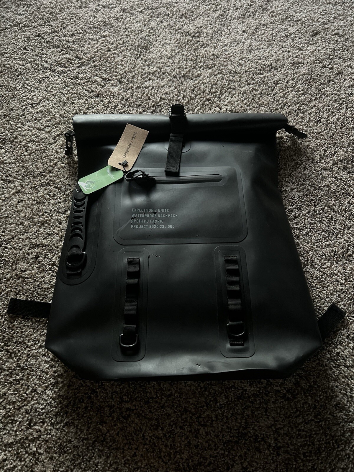 Expedition / Units Project 8020-23L-000 Waterproof Backpack Black New