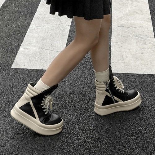RRRRi)c)k Owens Plank shoes Men's black and white shoes - Picture 3 of 15