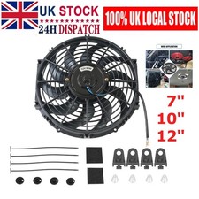 10-12 Inch 80W 12V Universal Push / Pull Car Electric Slim Radiator Cooling Fan