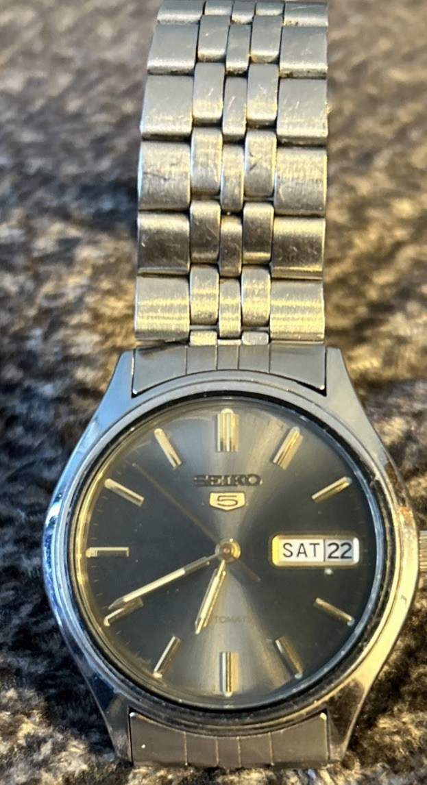 Vintage Seiko 5 Dress Formal Automatic Watch Men’s 6309-7320 Working